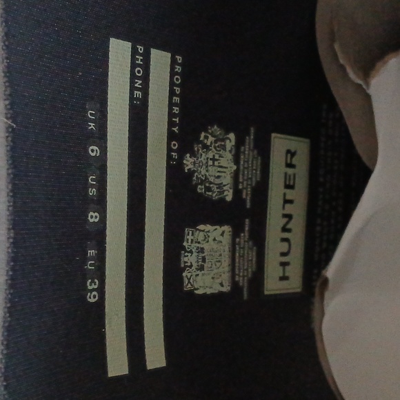 Hunter Original Tall Ladies Dark Slate Rain Boots - Picture 5 of 16